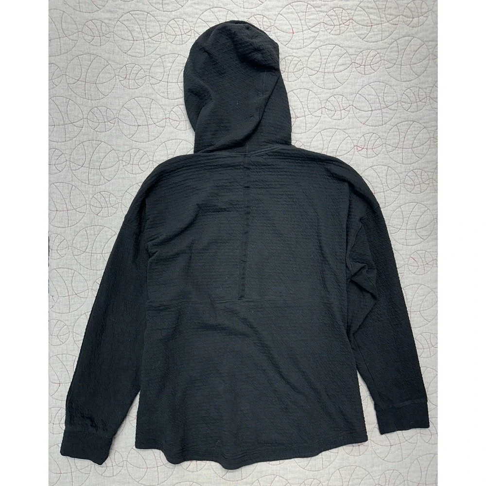Nike Yoga Textured Hoodie Black Dri-FIT Pullover DV9875-010 / Mens XL